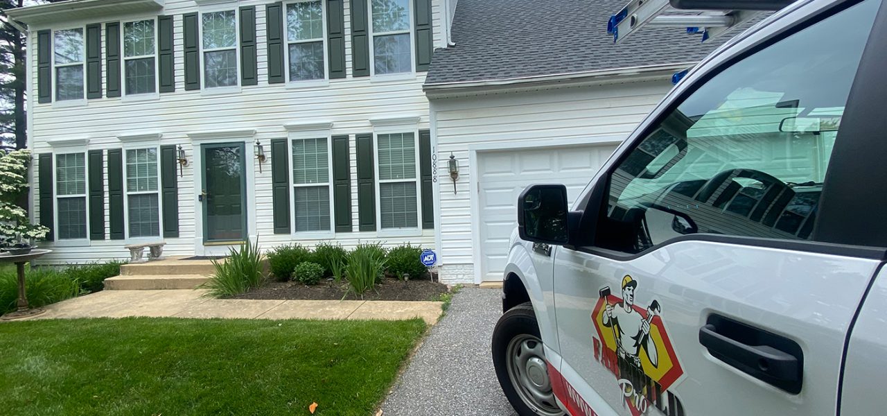 Picture of fab build pro parked on driveway in front of a customer's house